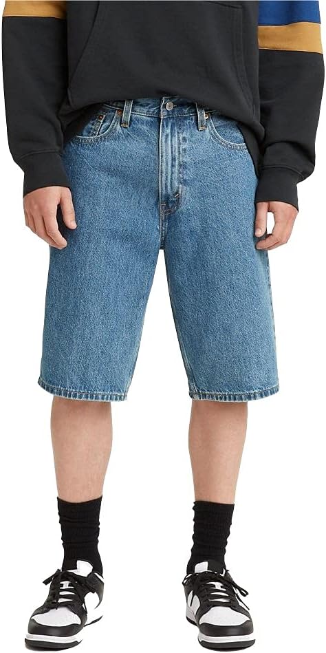 Men's  Loose Straight Denim Shorts