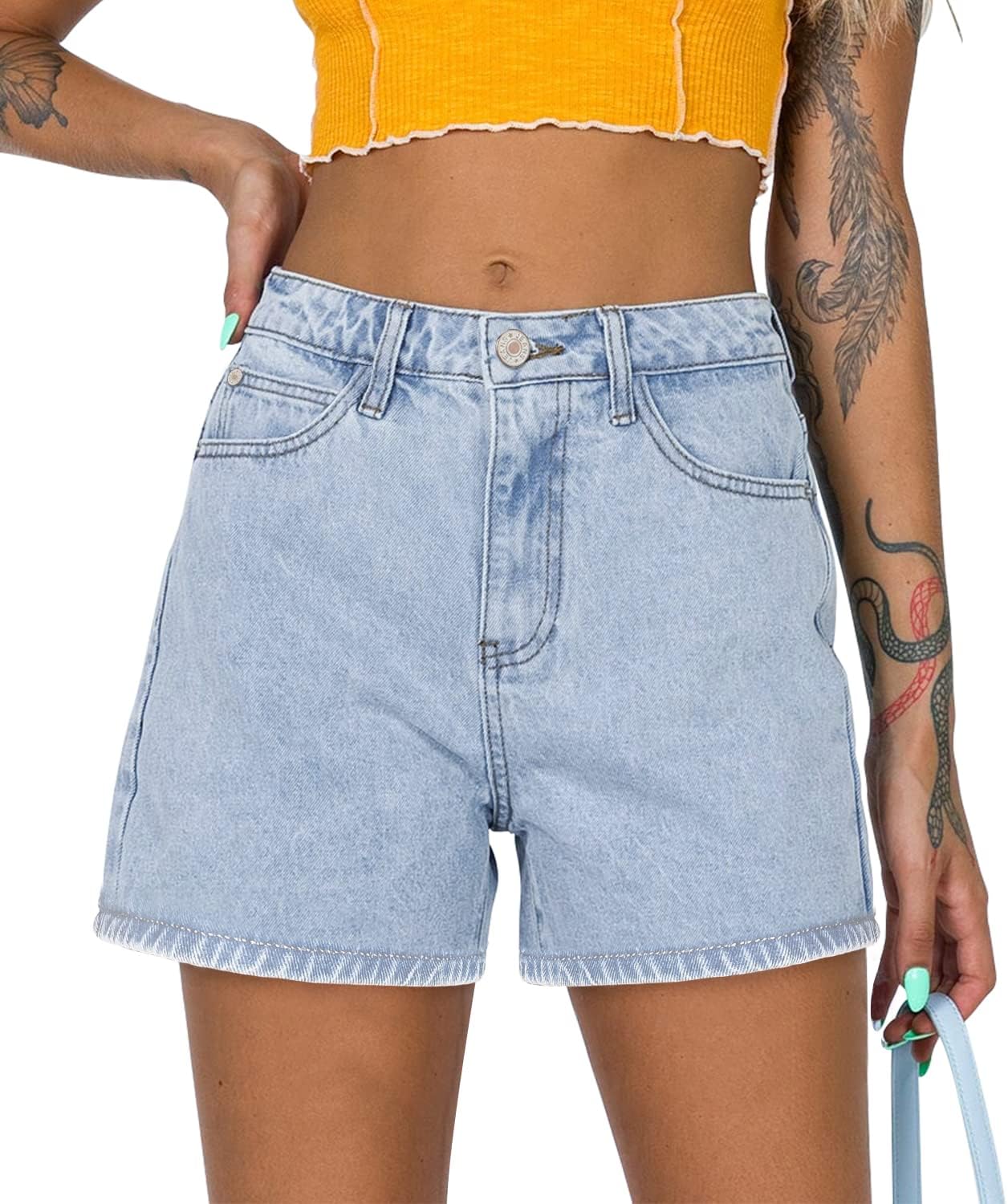 2025 Jean Shorts for Women Casual Stretchy Denim Summer Hot Short