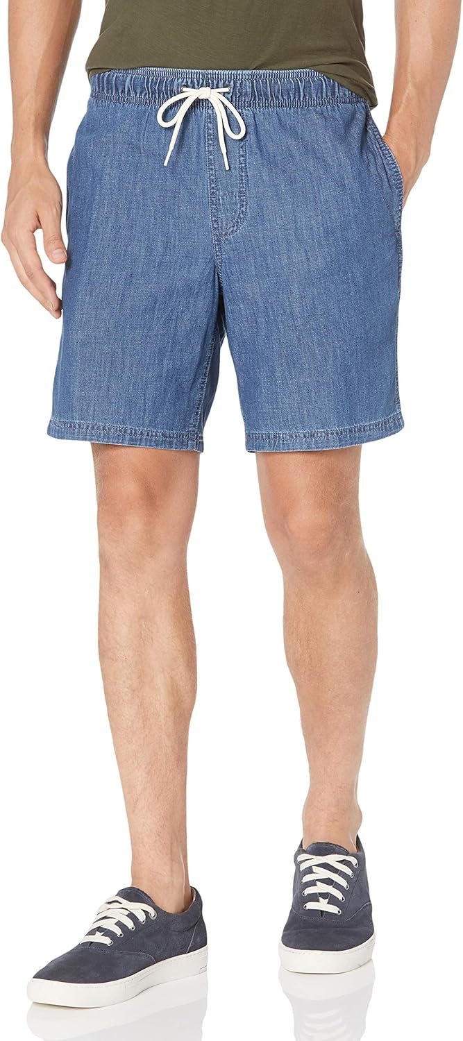 Men's 8" Inseam Relaxed-Fit Drawstring Walk Shorts (Available in Plus Size)