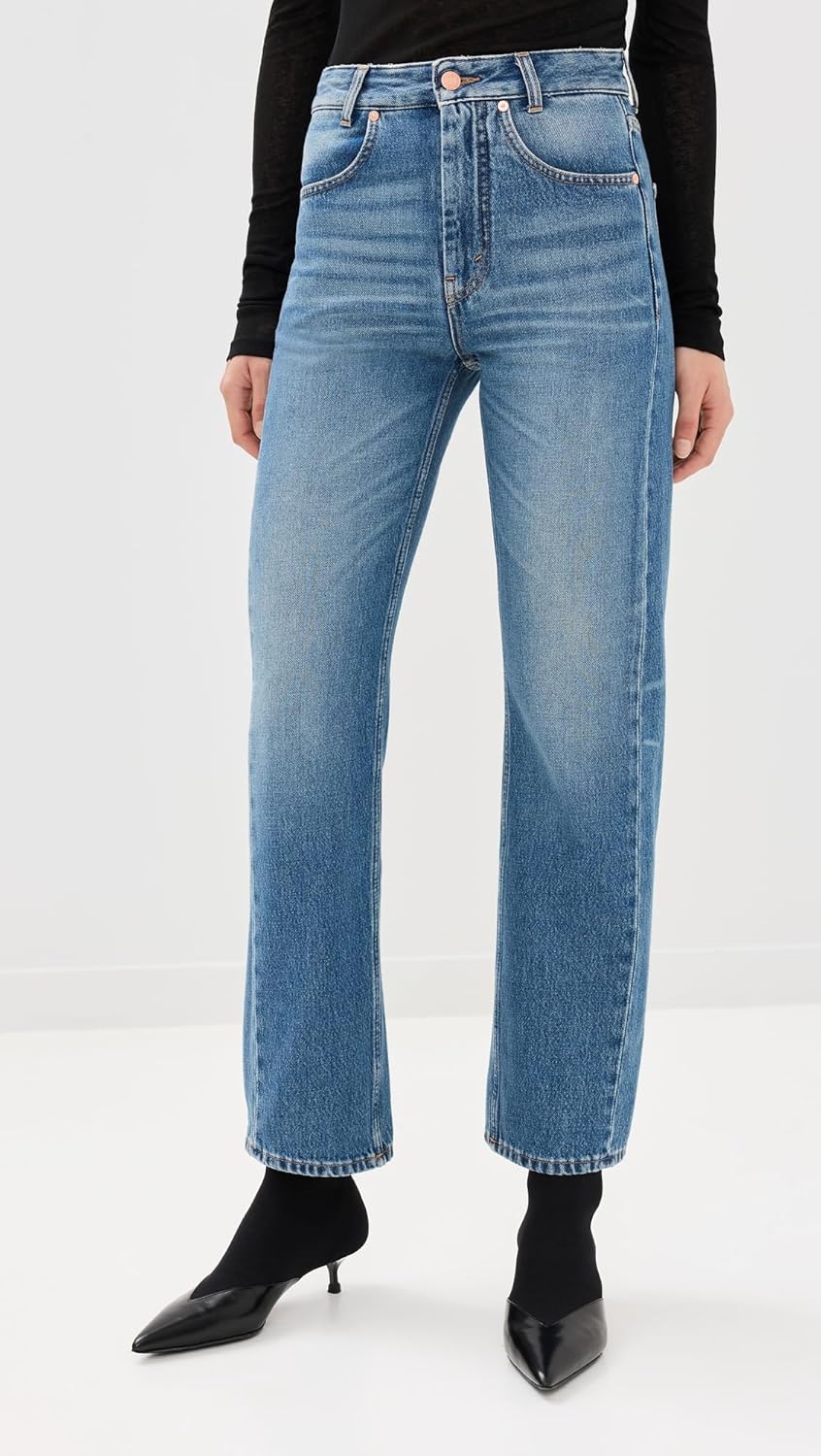 Women's Curved Cotton Denim Jeans
